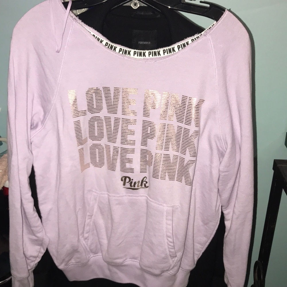 Pink crew neck